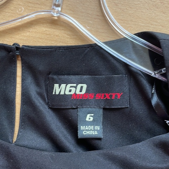 M60 Miss Sixty, Size 6, Black Dress - Picture 3 of 6